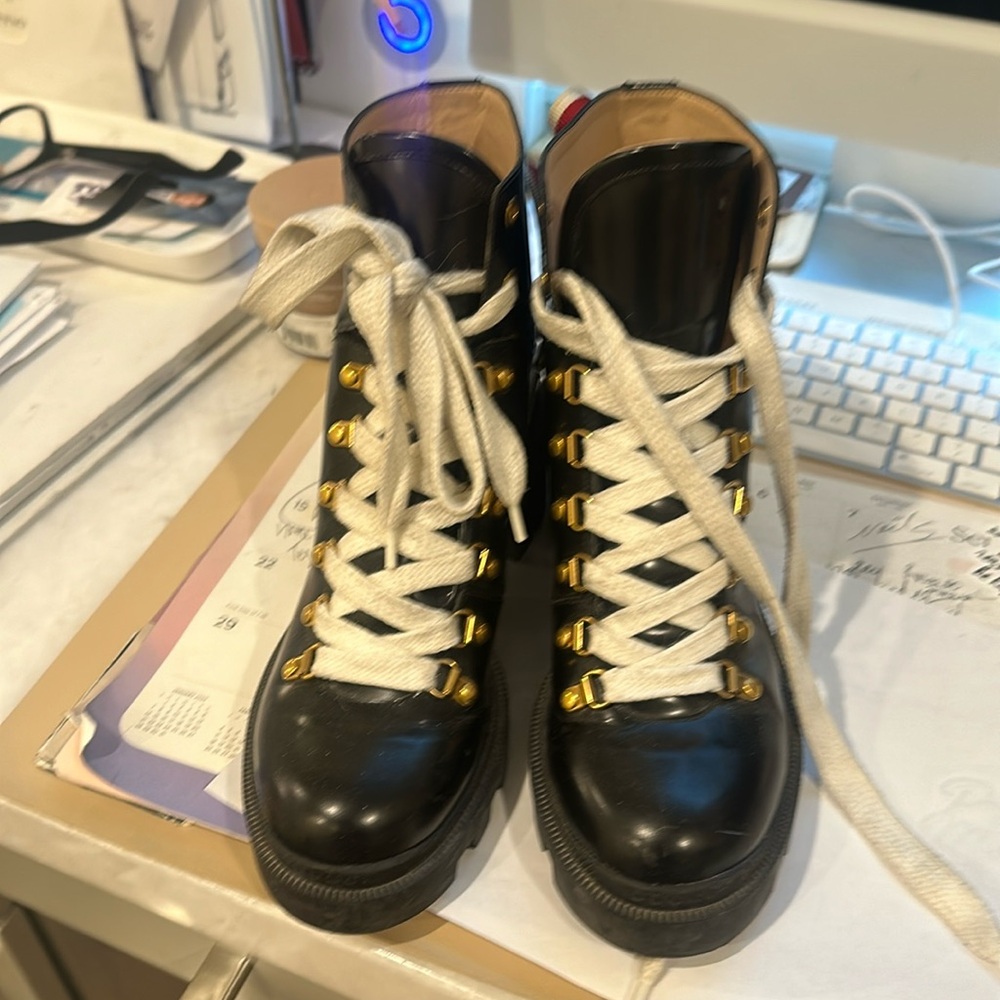 Gucci combat boots. Perfect condition. Worn few times